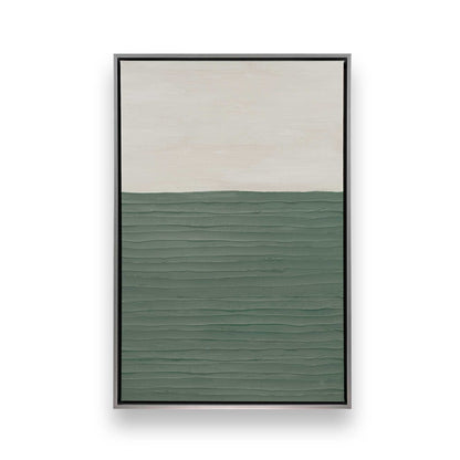 Modern Green Zen Canvas Print, Set of 2