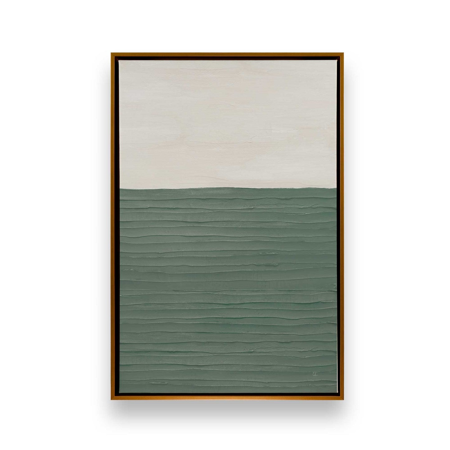 Modern Green Zen Canvas Print, Set of 2