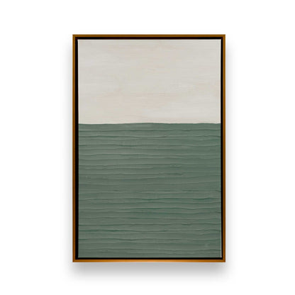 Modern Green Zen Canvas Print, Set of 2