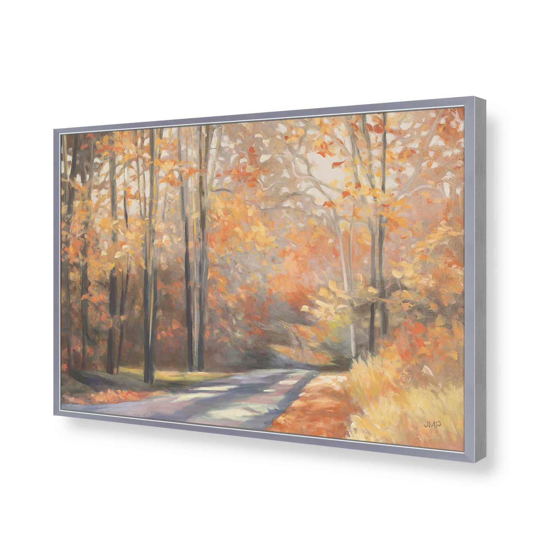 [Color:Polished Chrome], Picture of art in a Polished Chrome frame of the corner