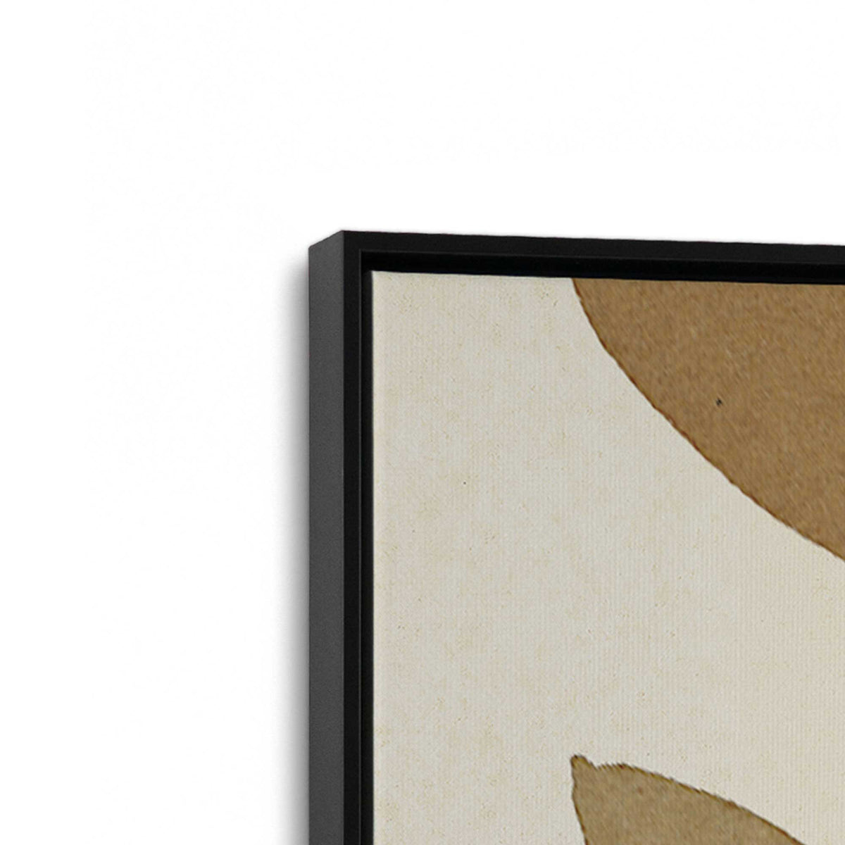 [Color:Satin Black], Picture of art in a Satin Black frame at an angle