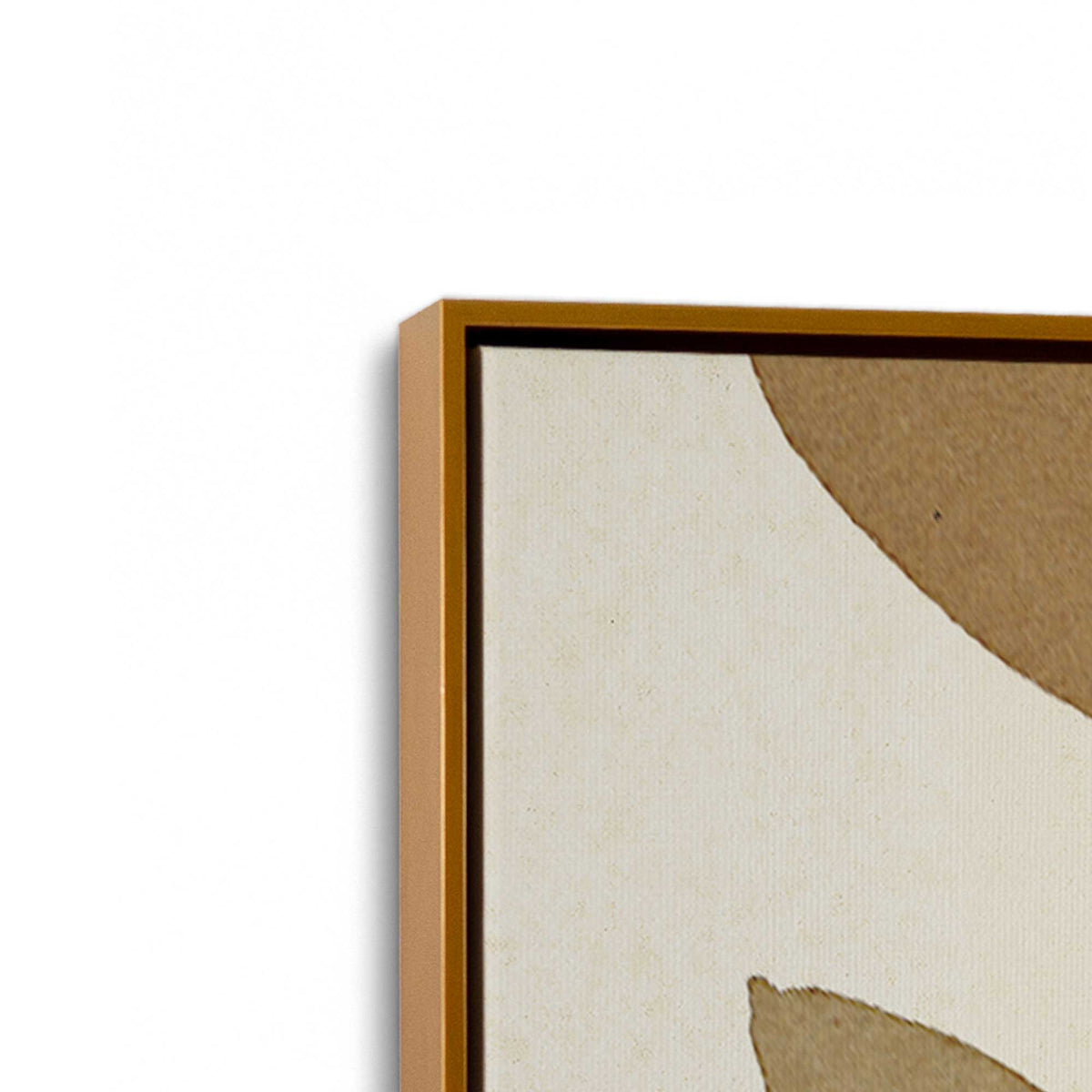 [Color:Polished Gold], Picture of art in a Polished Gold frame at an angle