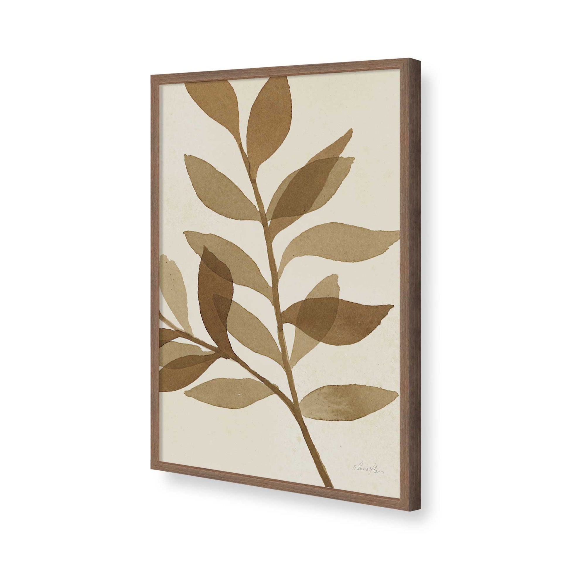 [Color:Walnut], Picture of art in a Walnut frame of the corner