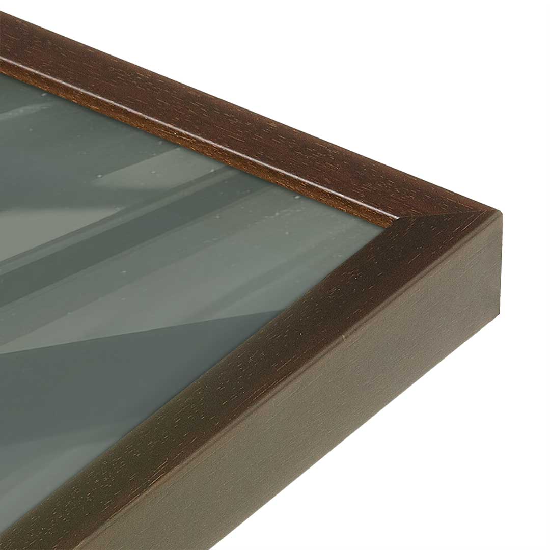 [Color:Espresso], Picture of art in a Espresso frame at an angle