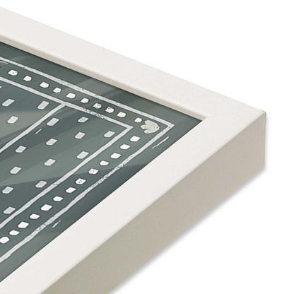 [Color:Opaque White], Picture of art in a Opaque White frame at an angle