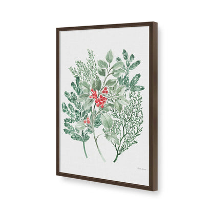 [Color:Brown], Picture of art in a Brown frame of the corner