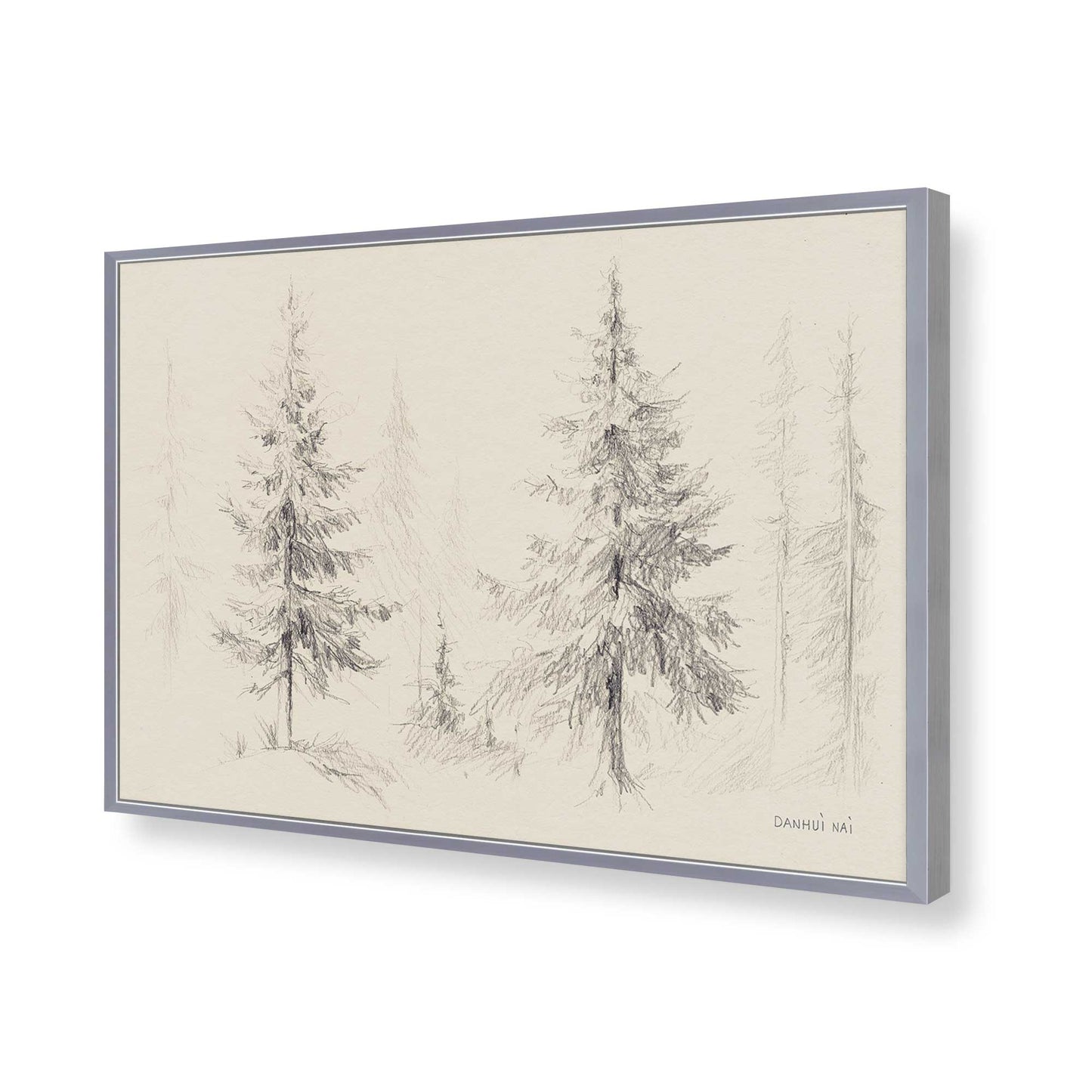 [Color:Polished Chrome], Picture of art in a Polished Chrome frame of the corner