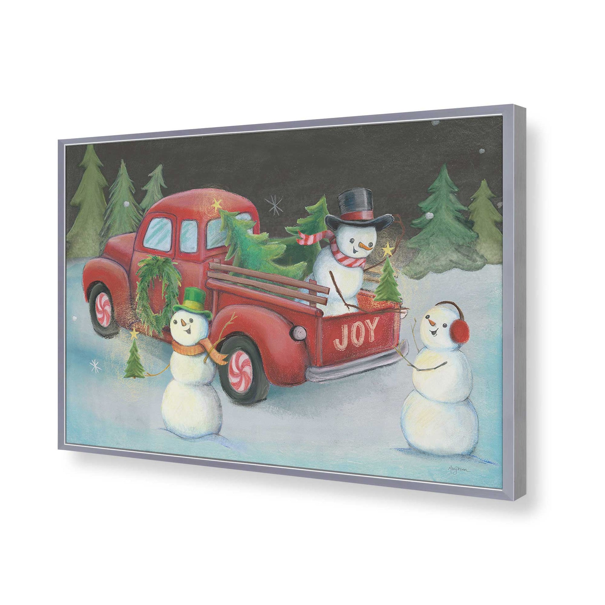 [Color:Polished Chrome], Picture of art in a Polished Chrome frame of the corner