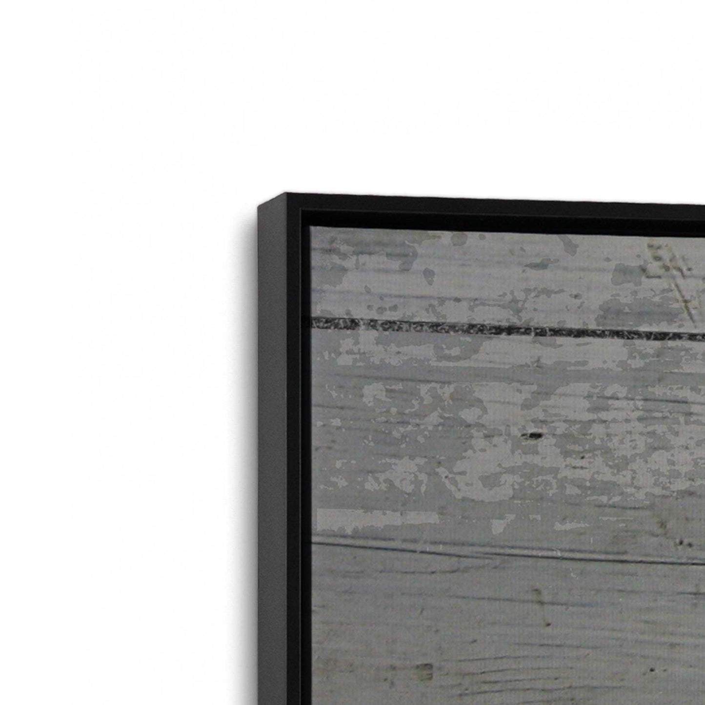 [Color:Satin Black], Picture of art in a Satin Black frame at an angle