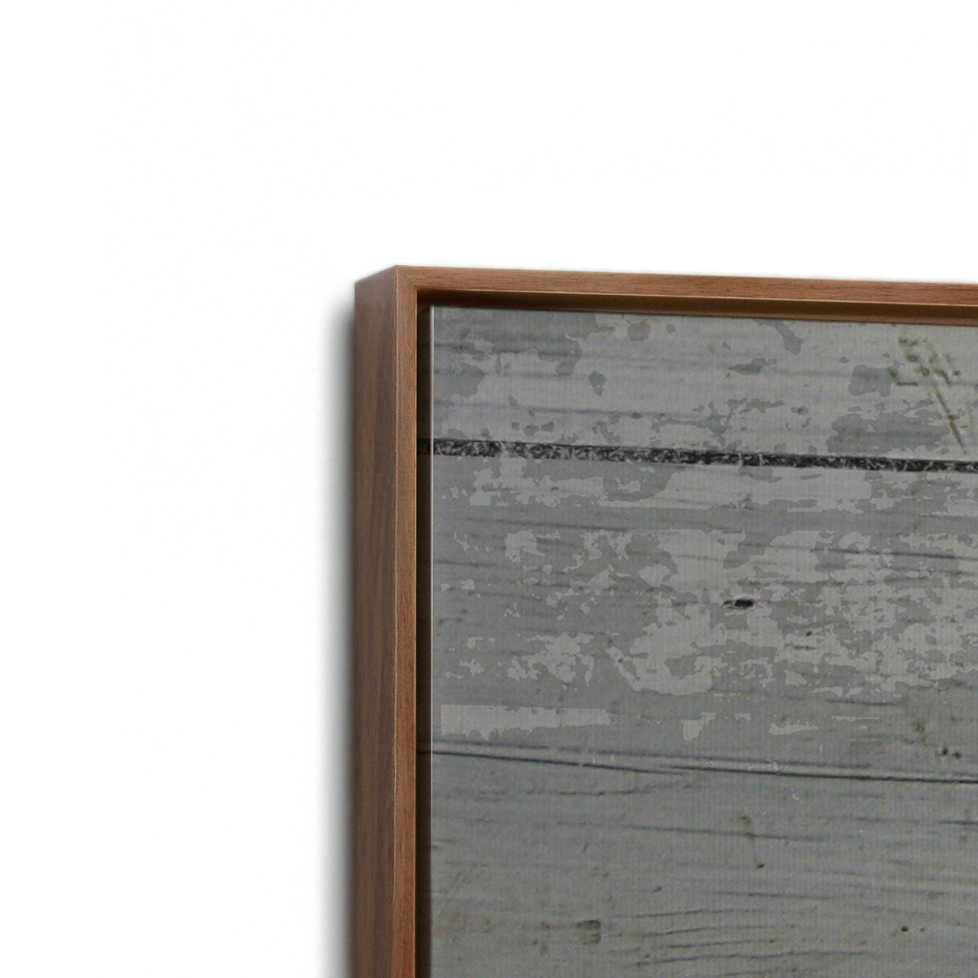 [Color:Walnut], Picture of art in a Walnut frame at an angle