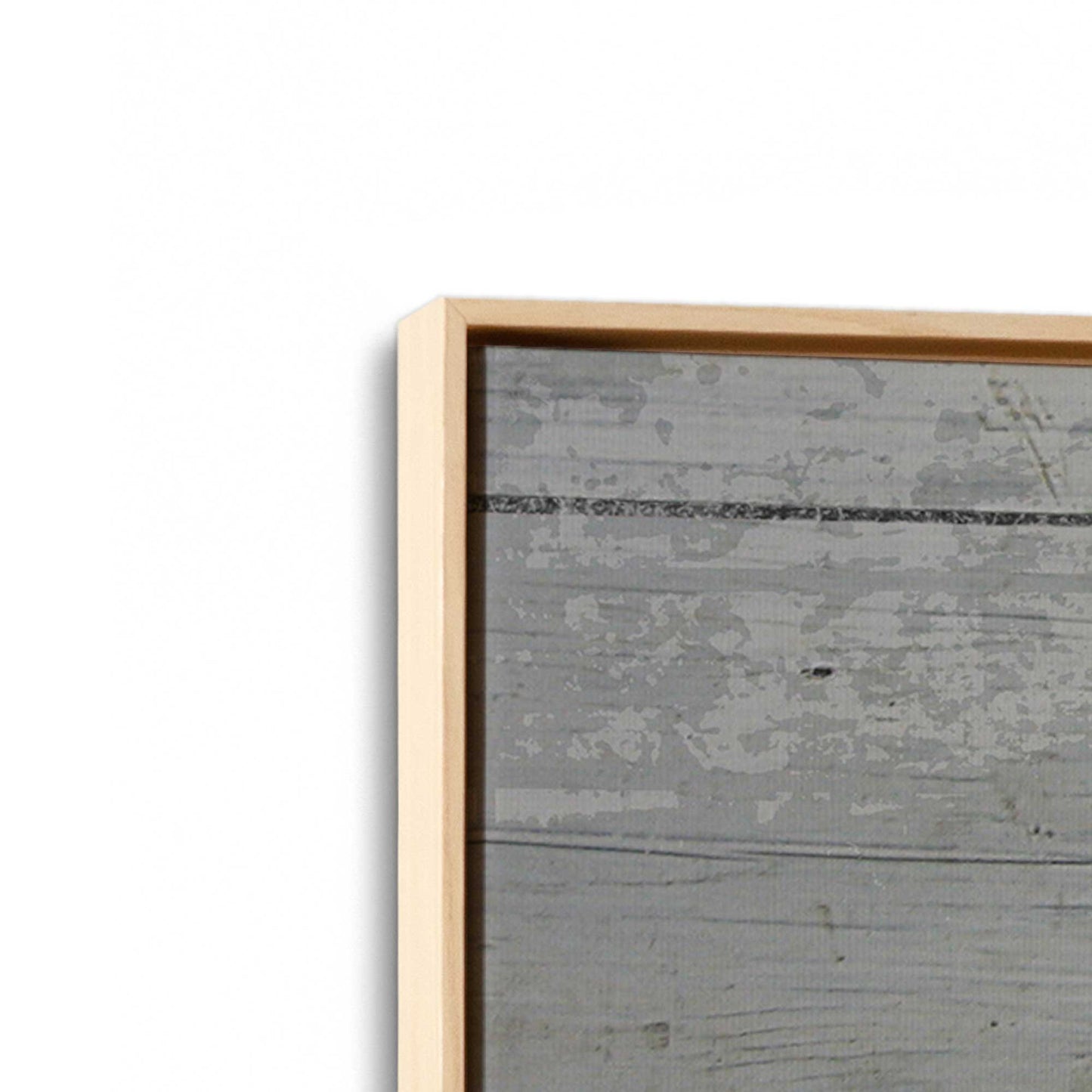 [Color:American Maple], Picture of art in a American Maple frame at an angle