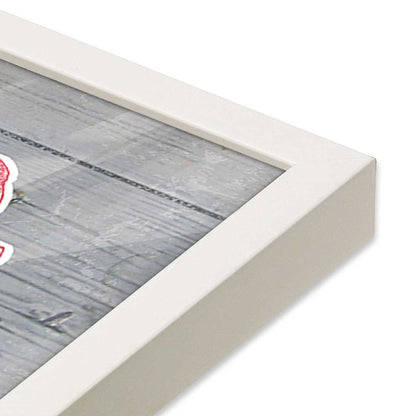 [Color:Opaque White], Picture of art in a Opaque White frame at an angle