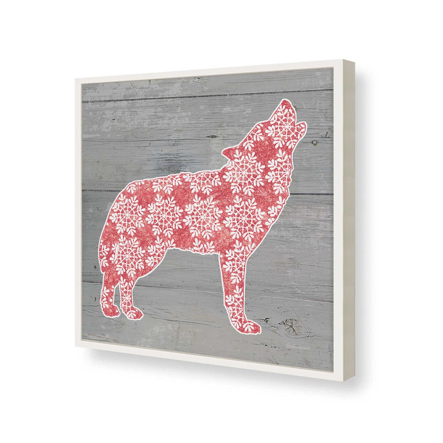 [Color:Opaque White], Picture of art in a Opaque White frame of the corner