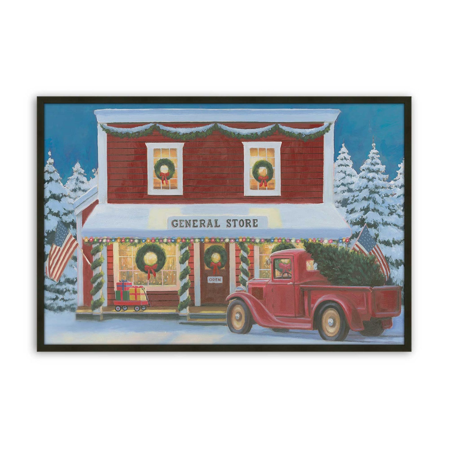 [Color:Satin Black], Picture of art in a Satin Black frame