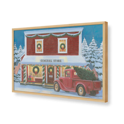 [Color:American Maple], Picture of art in a American Maple frame of the corner