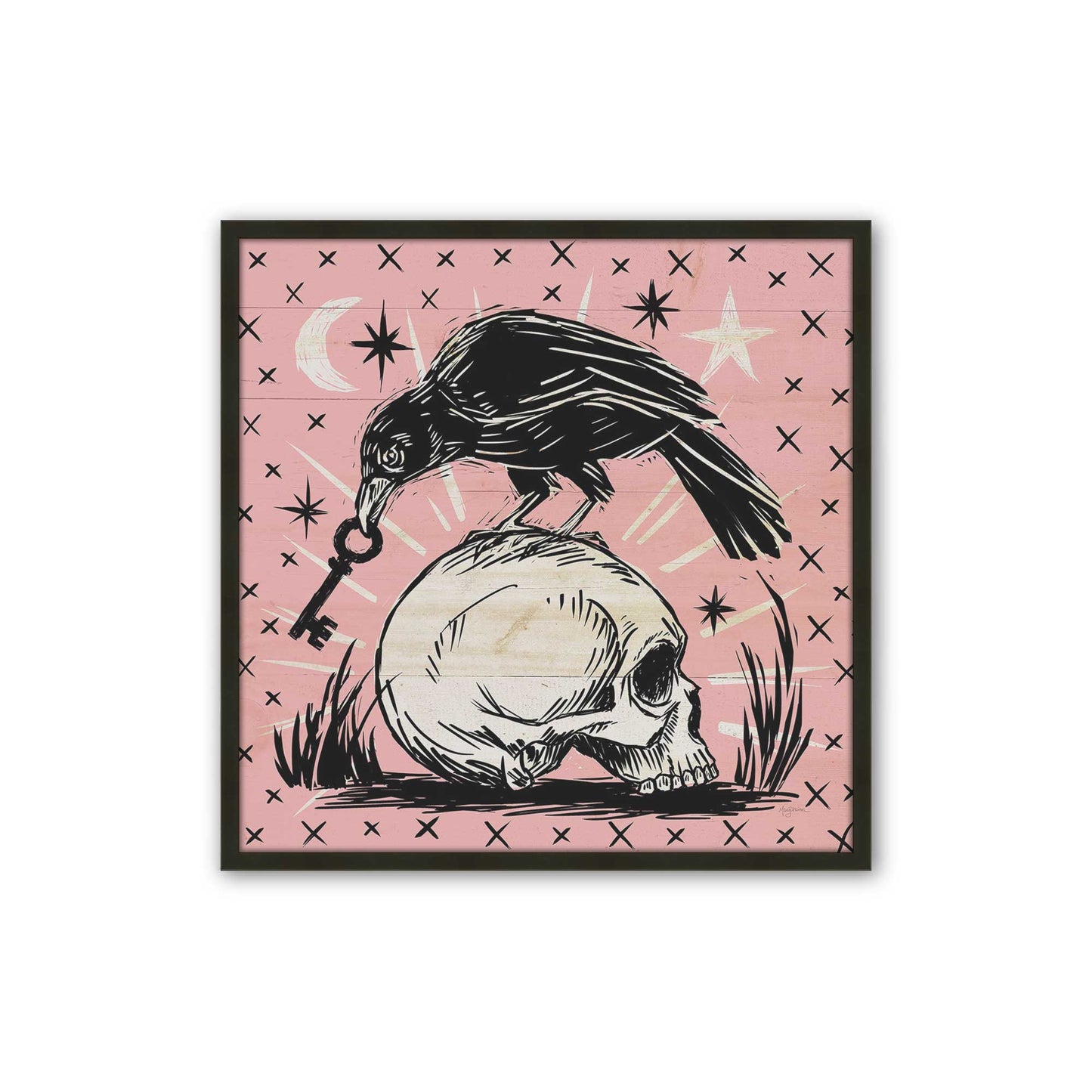 [Color:Satin Black], Picture of art in a Satin Black frame
