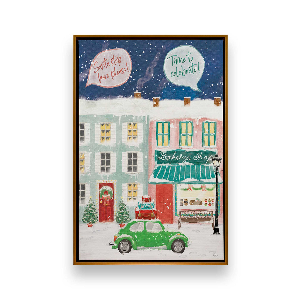 [Color:Polished Gold], Picture of art in a Polished Gold frame