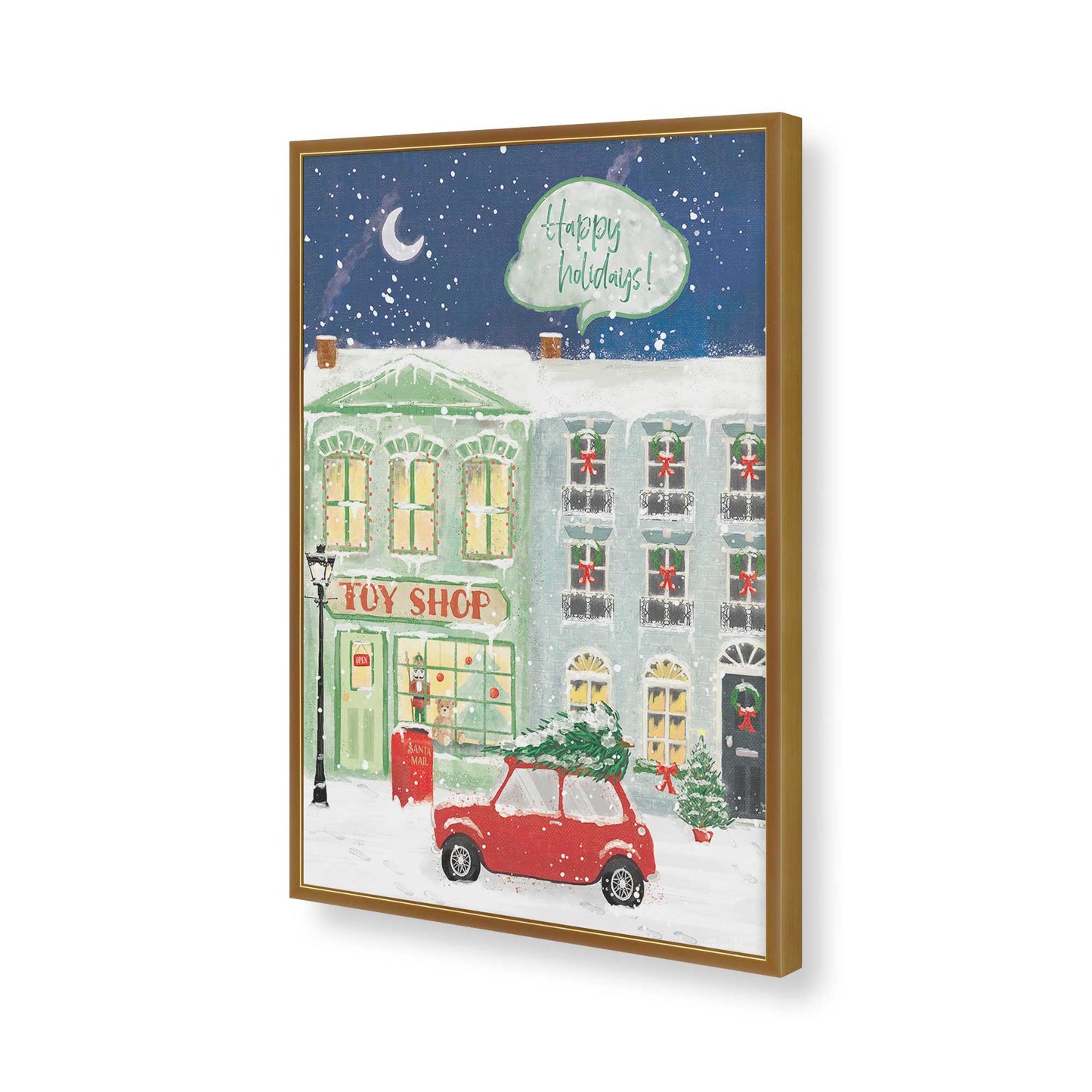 [Color:Polished Gold], Picture of art in a Polished Gold frame of the corner