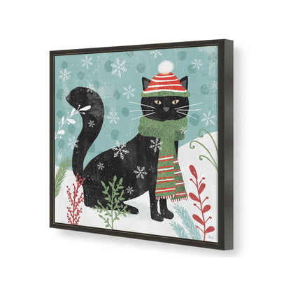 [Color:Satin Black], Picture of art in a Satin Black frame of the corner
