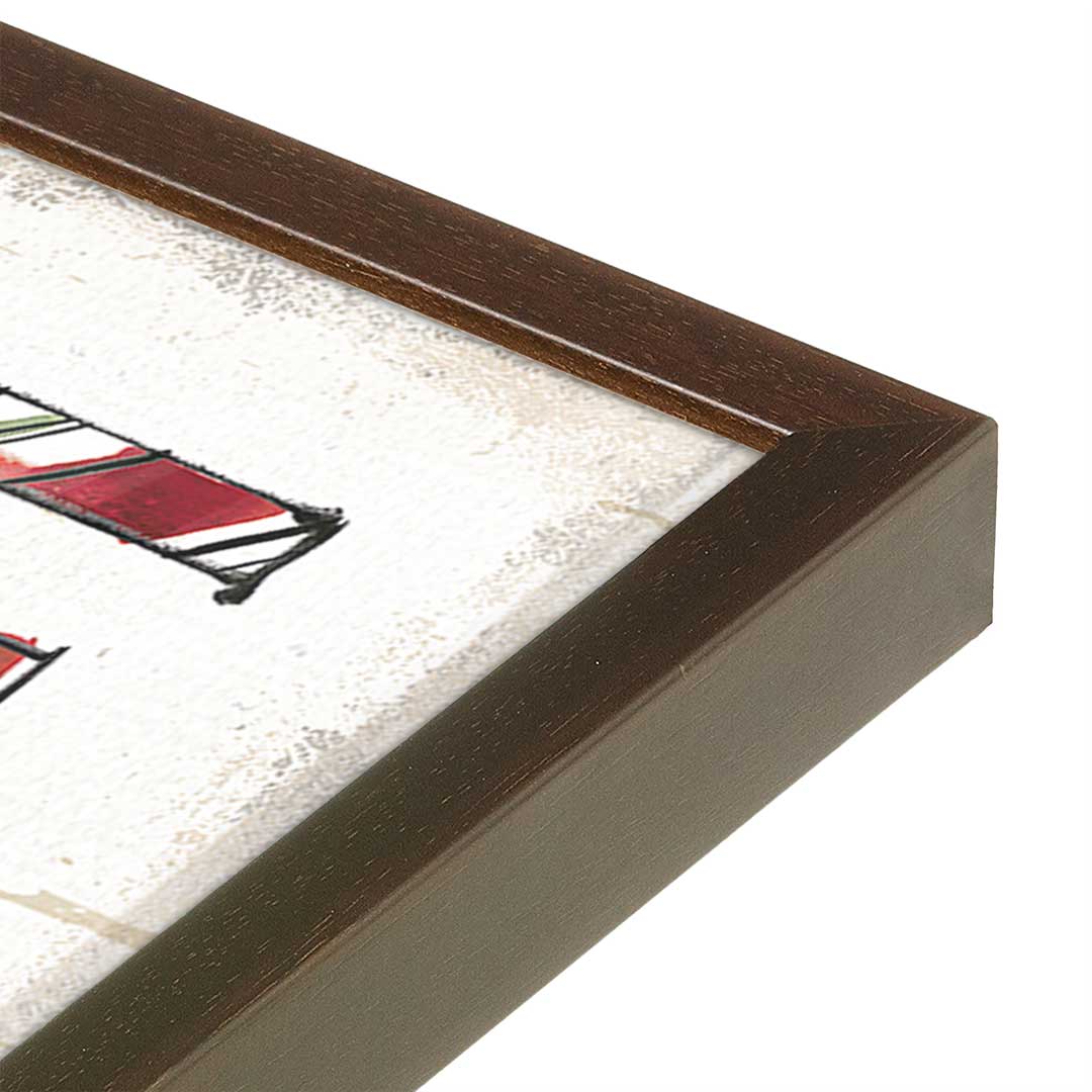 [Color:Belvinder Brown], Picture of art in a Belvinder Brown frame at an angle