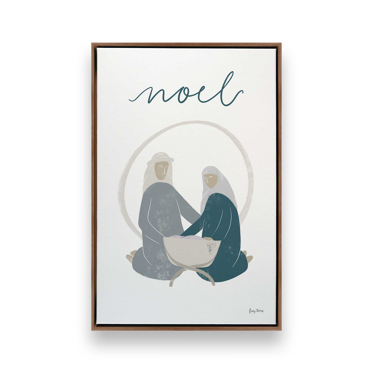 [Color:Walnut], Picture of art in a Walnut frame