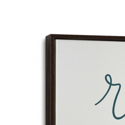 [Color:Espresso], Picture of art in a Espresso frame at an angle