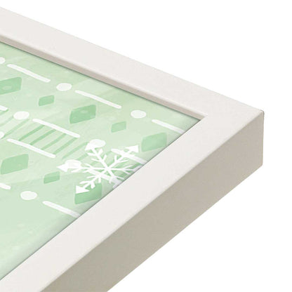 [Color:Opaque White], Picture of art in a Opaque White frame at an angle
