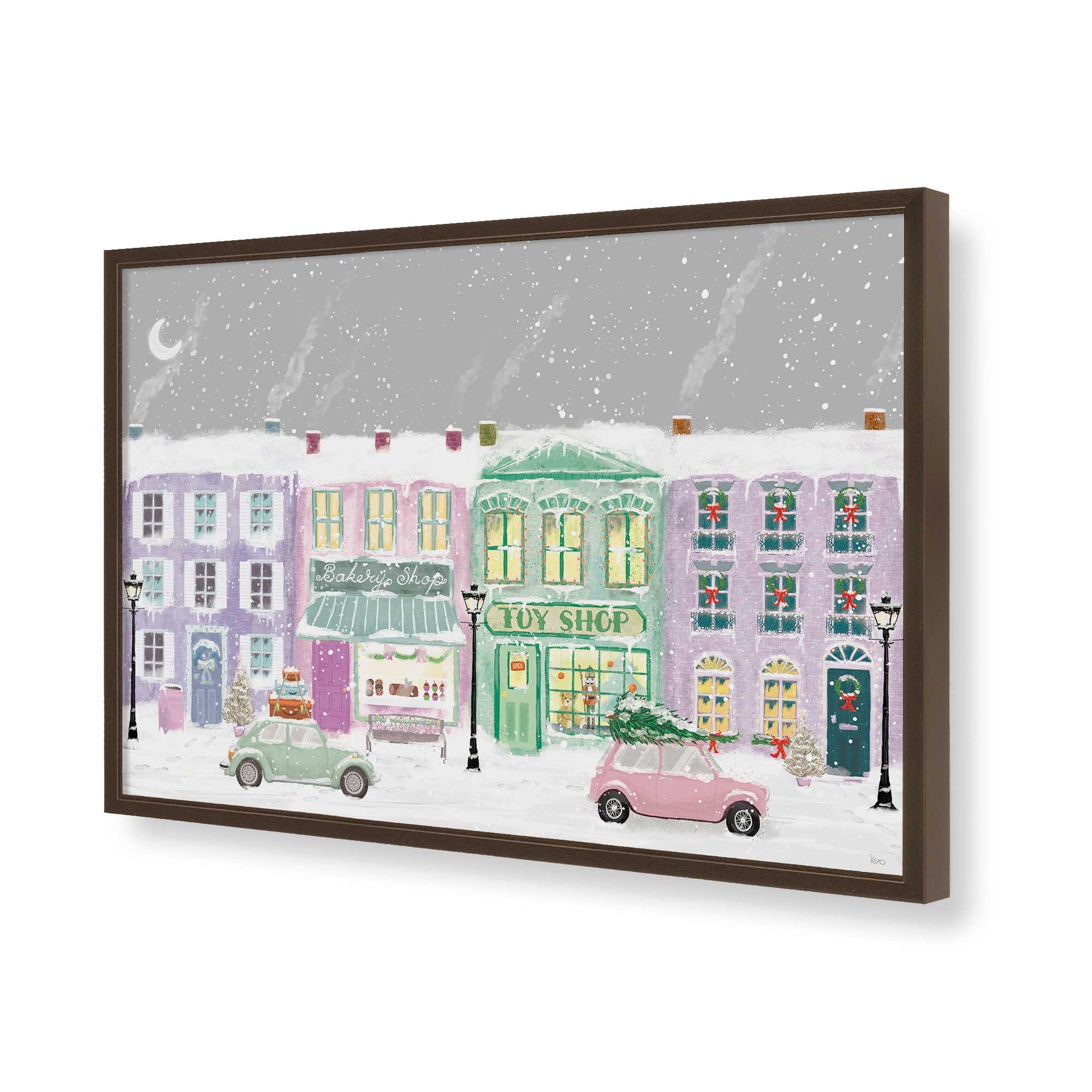 [Color:Belvinder Brown], Picture of art in a Belvinder Brown frame of the corner
