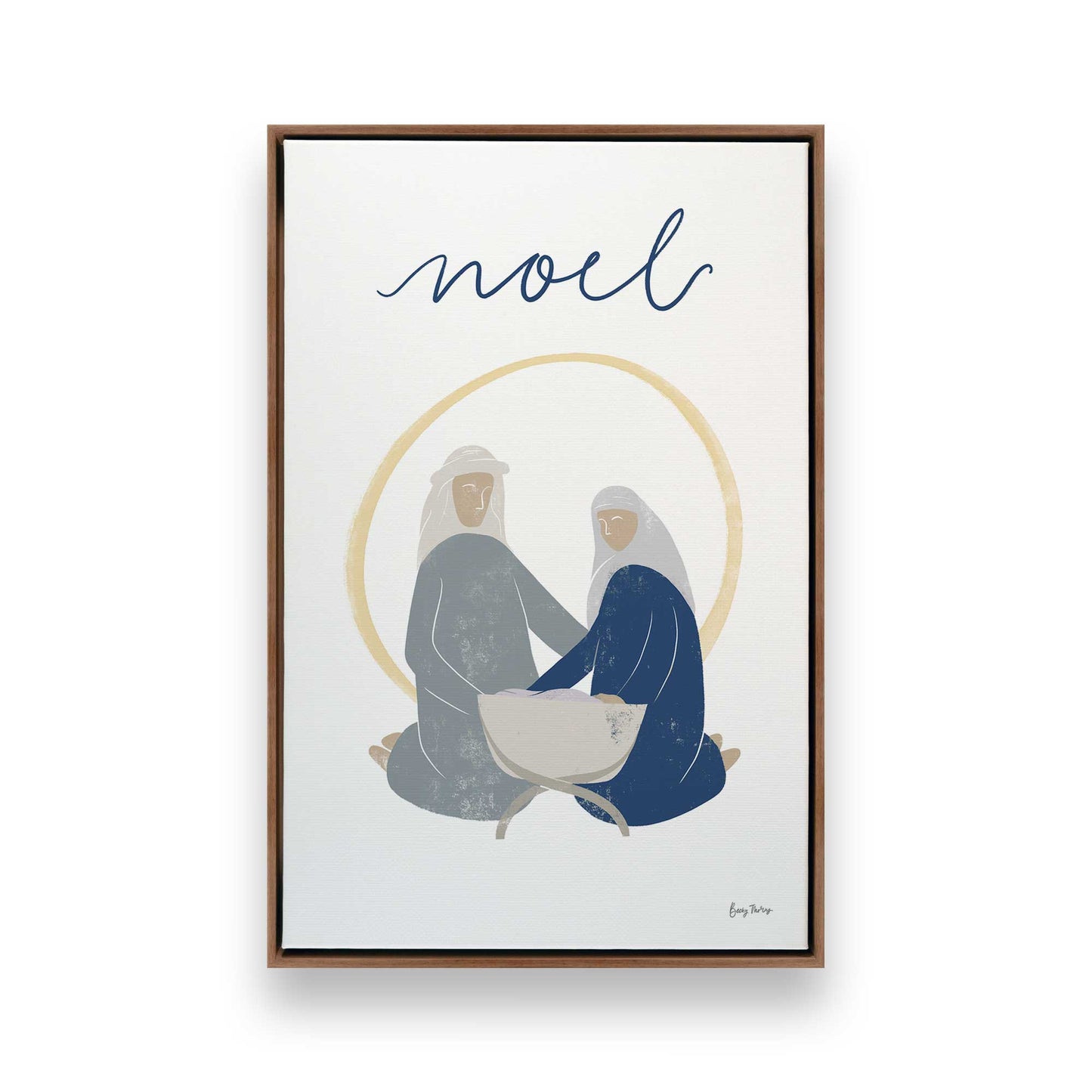[Color:Walnut], Picture of art in a Walnut frame