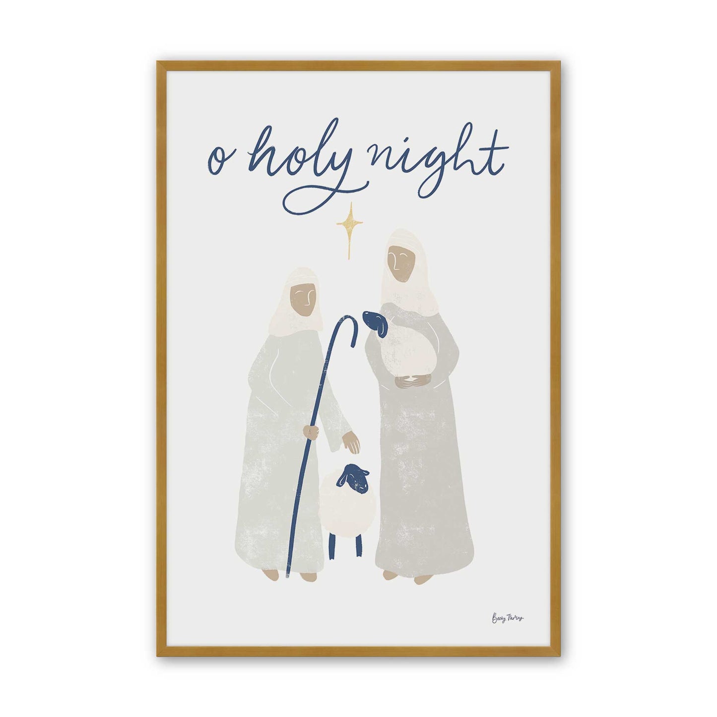 Holy Night Crew, Set of 4, Paper Art Prints