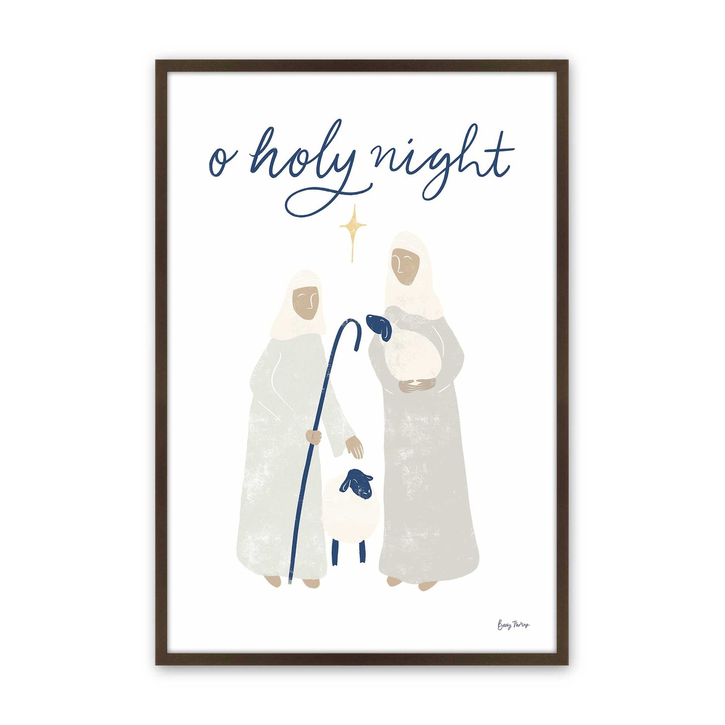 Holy Night Crew, Set of 4, Paper Art Prints