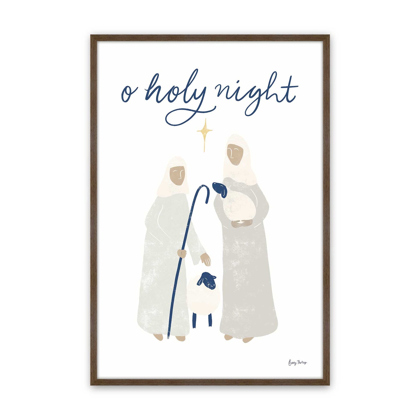 Holy Night Crew, Set of 4, Paper Art Prints