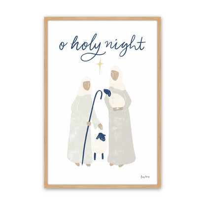 Holy Night Crew, Set of 4, Paper Art Prints