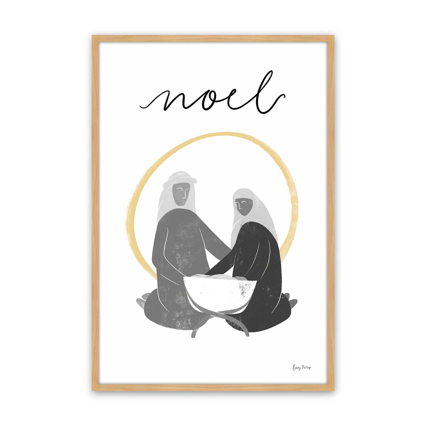[Color:American Maple], Picture of art in an American Maple frame