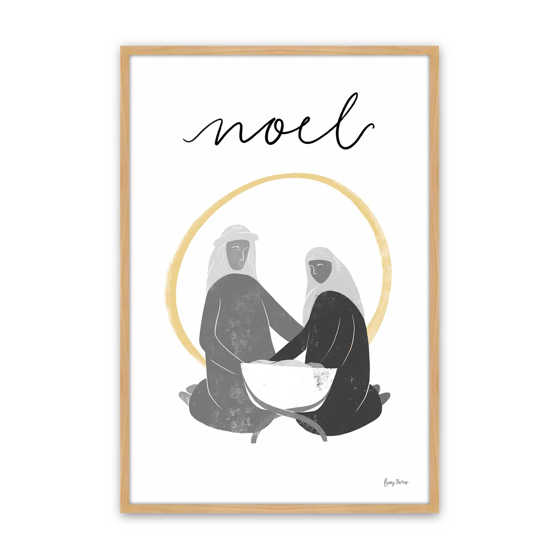 [Color:American Maple], Picture of art in an American Maple frame
