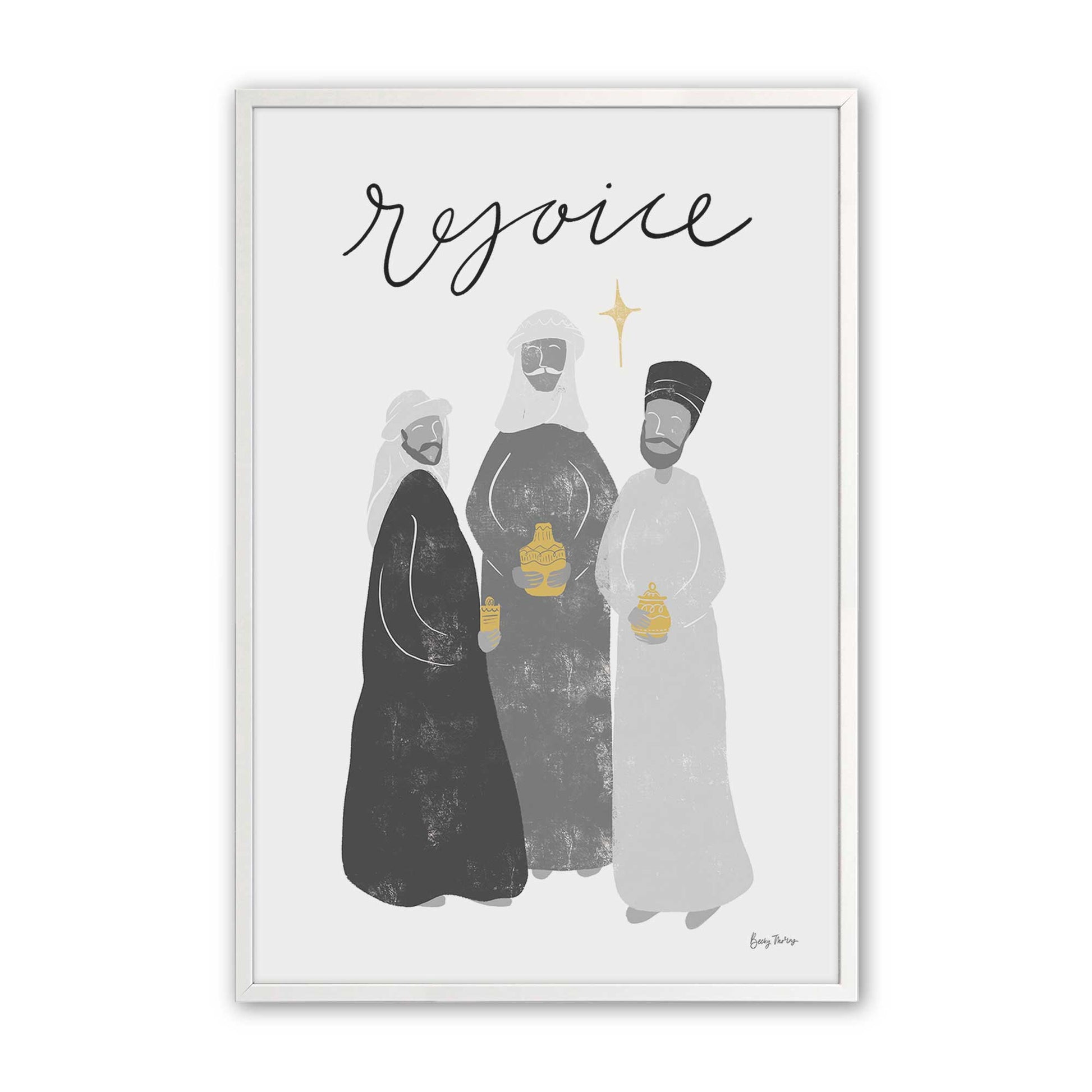 [Color:Opaque White], Picture of art in an Opaque White frame