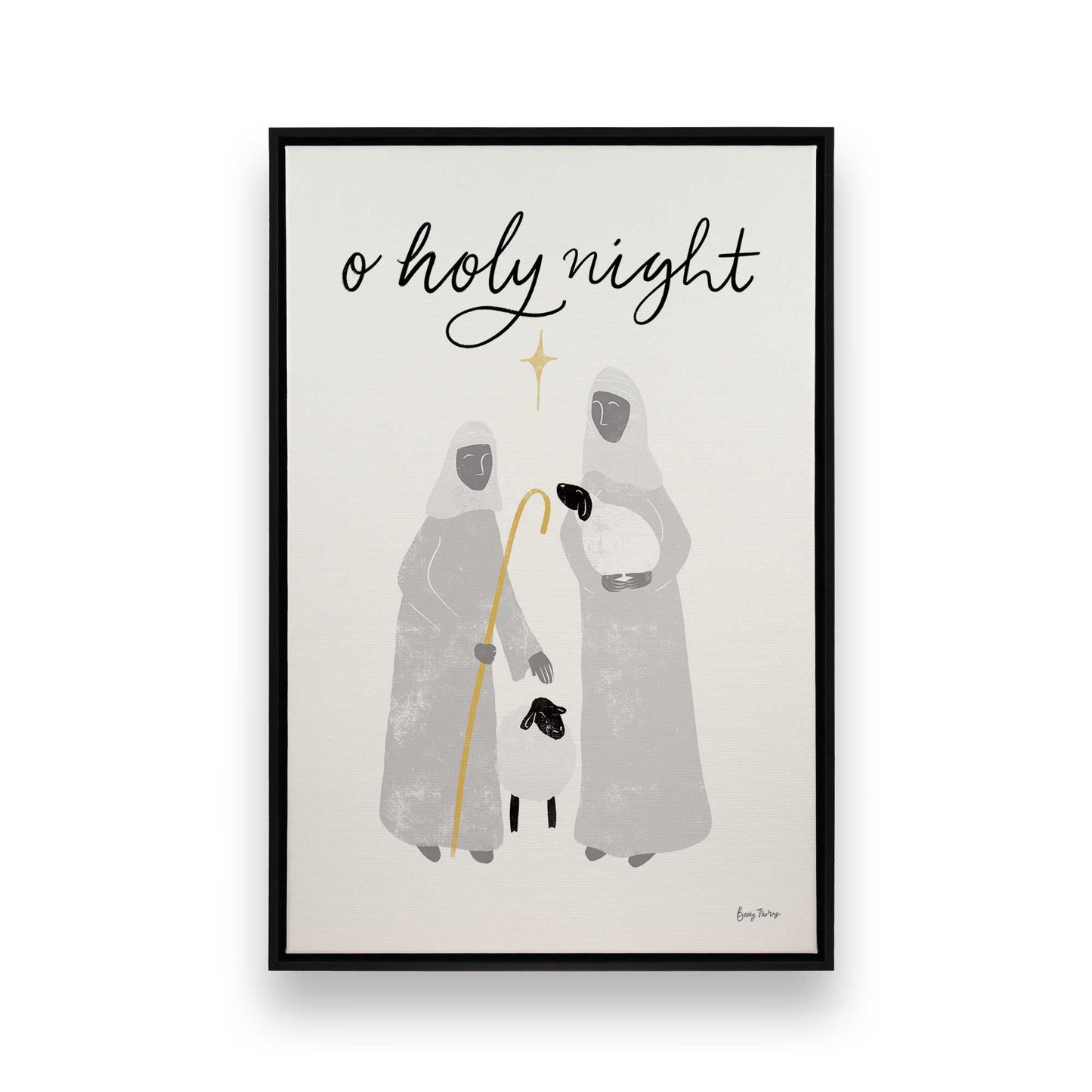 Starry Night Shepherds, Set of 3 Canvas Prints