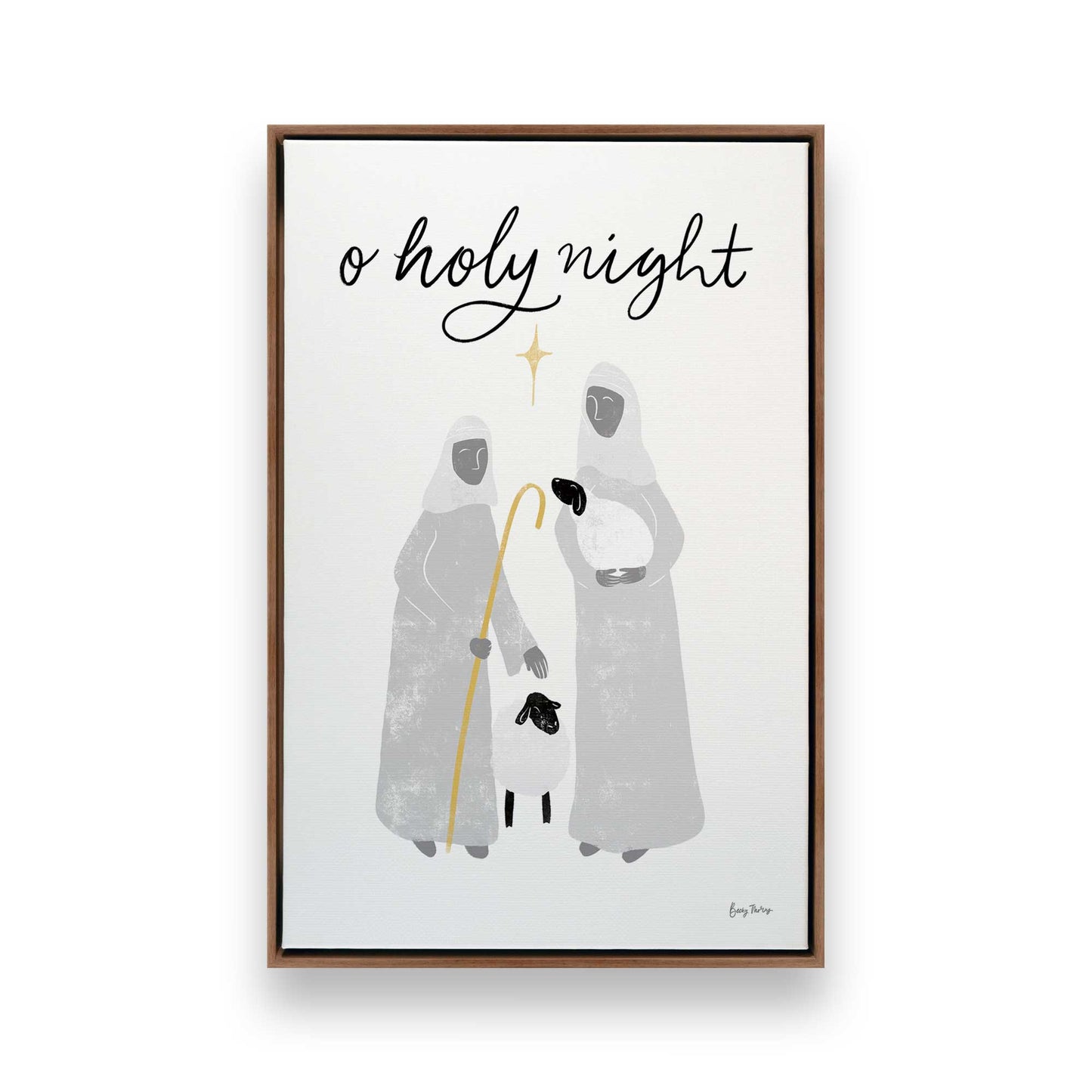 Starry Night Shepherds, Set of 3 Canvas Prints
