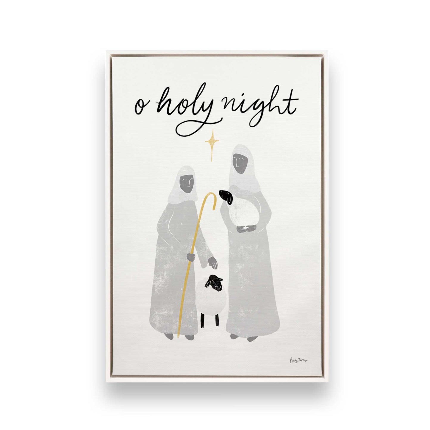 Starry Night Shepherds, Set of 3 Canvas Prints