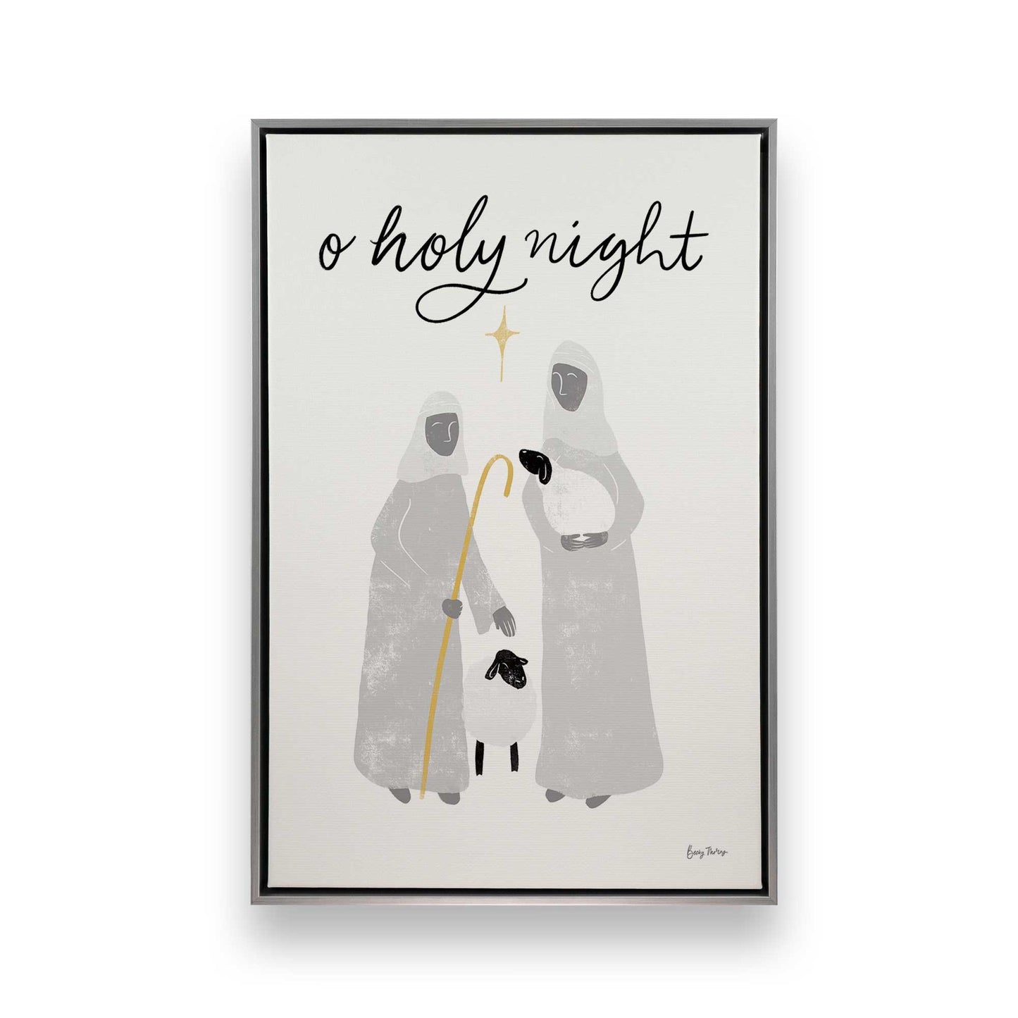 Starry Night Shepherds, Set of 3 Canvas Prints