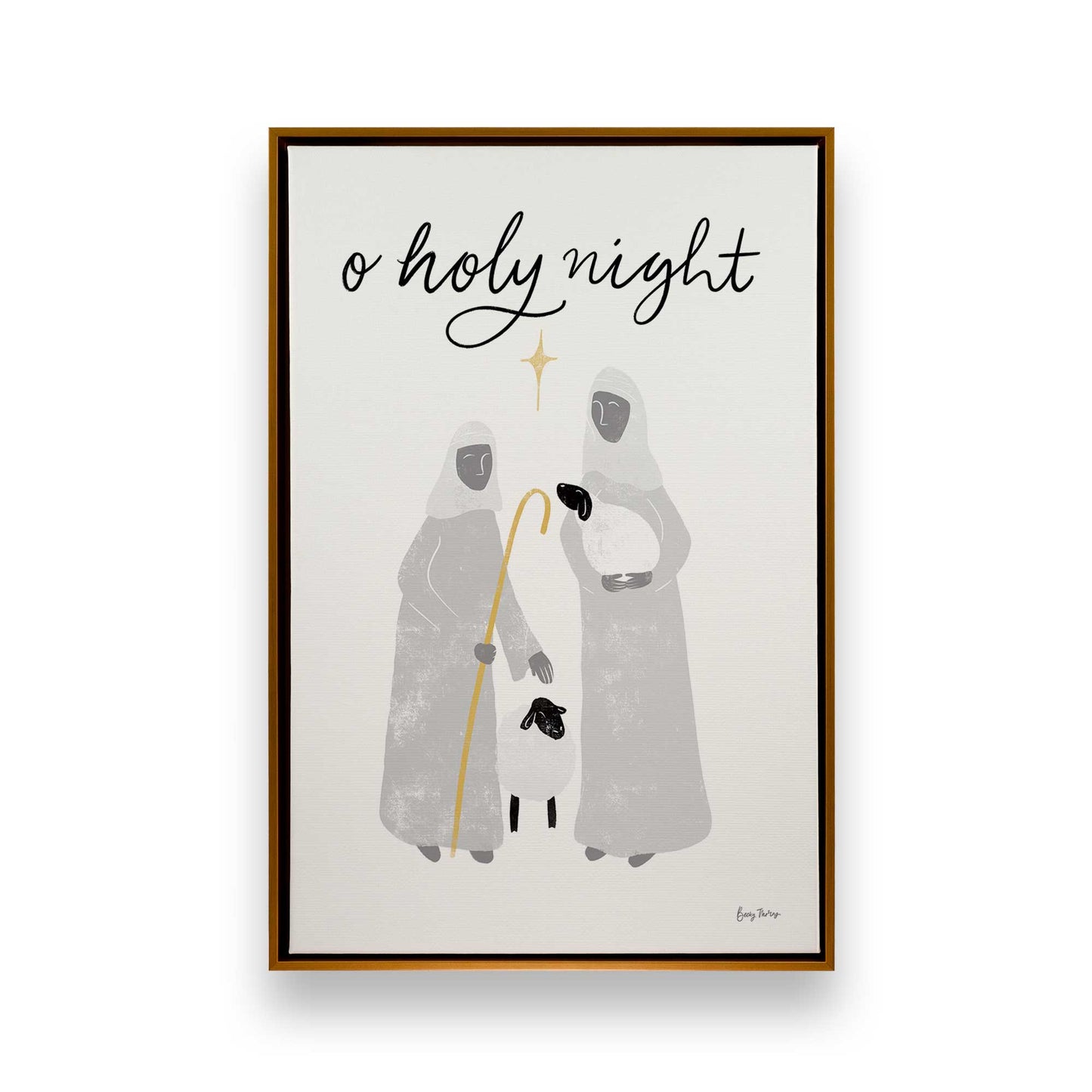 Starry Night Shepherds, Set of 3 Canvas Prints