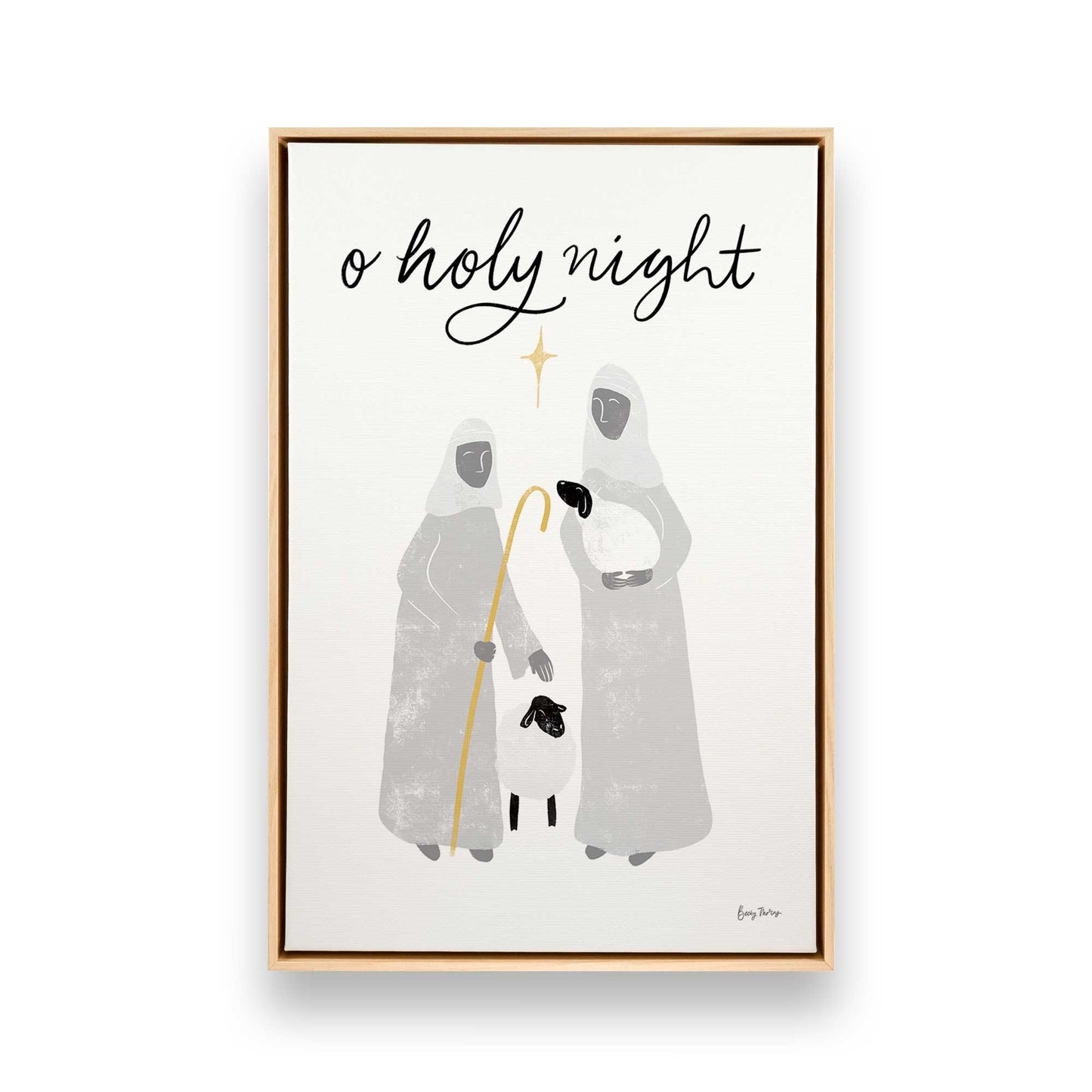 Starry Night Shepherds, Set of 3 Canvas Prints