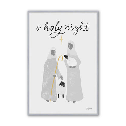 Starry Night Shepherds, Set of 3, Paper Art Prints