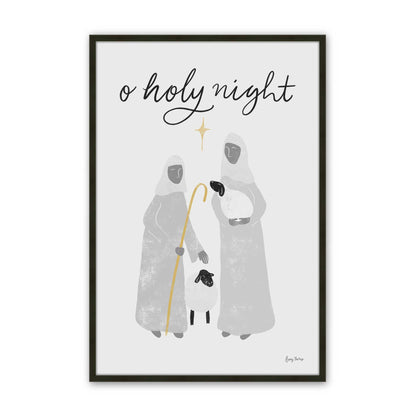 Starry Night Shepherds, Set of 3, Paper Art Prints