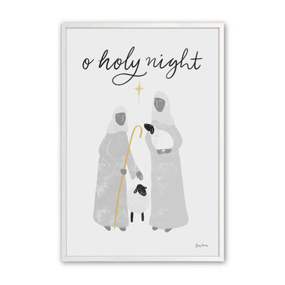 Starry Night Shepherds, Set of 3, Paper Art Prints