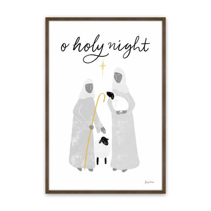 Starry Night Shepherds, Set of 3, Paper Art Prints