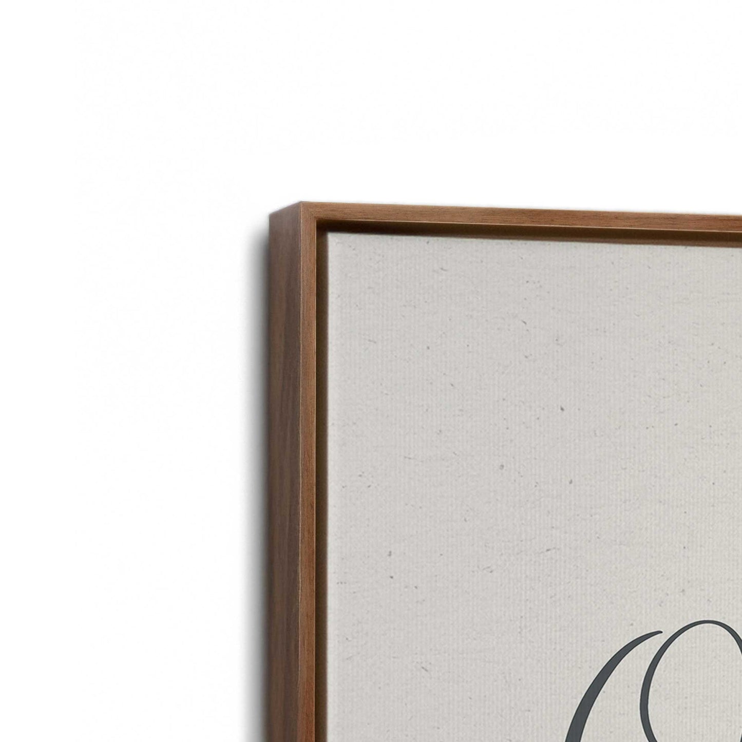 [Color:Walnut], Picture of art in a Walnut frame at an angle