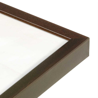 [Color:Espresso], Picture of art in a Espresso frame at an angle