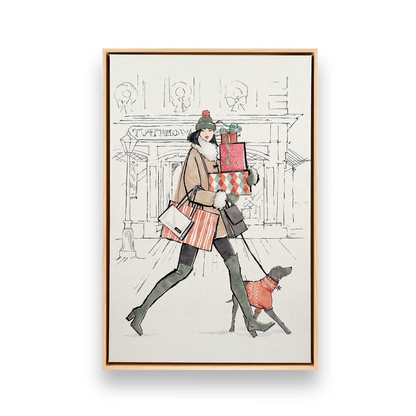 [Color:American Maple], Picture of art in a American Maple frame