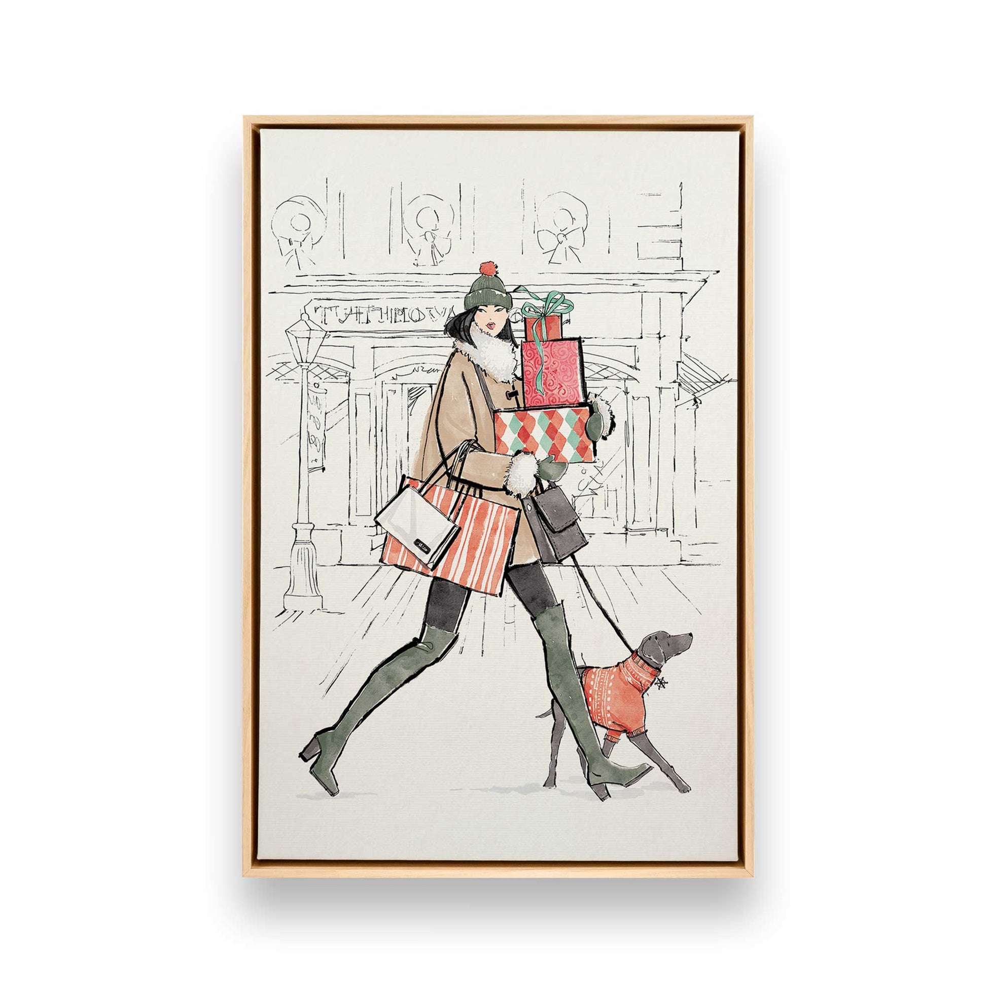 [Color:American Maple], Picture of art in a American Maple frame